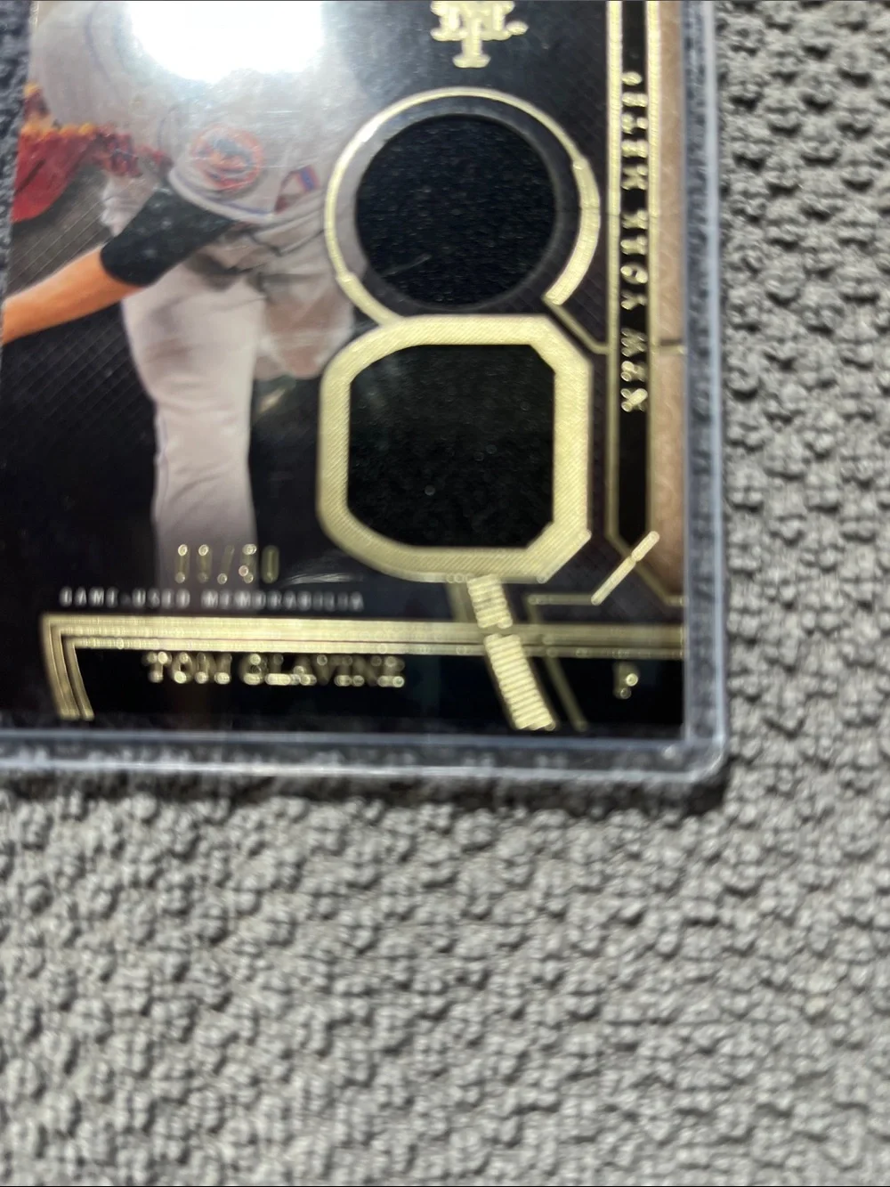 2023 game used memorabilia 9/50 Dual Relic Tom Glavine #DSR-TGE